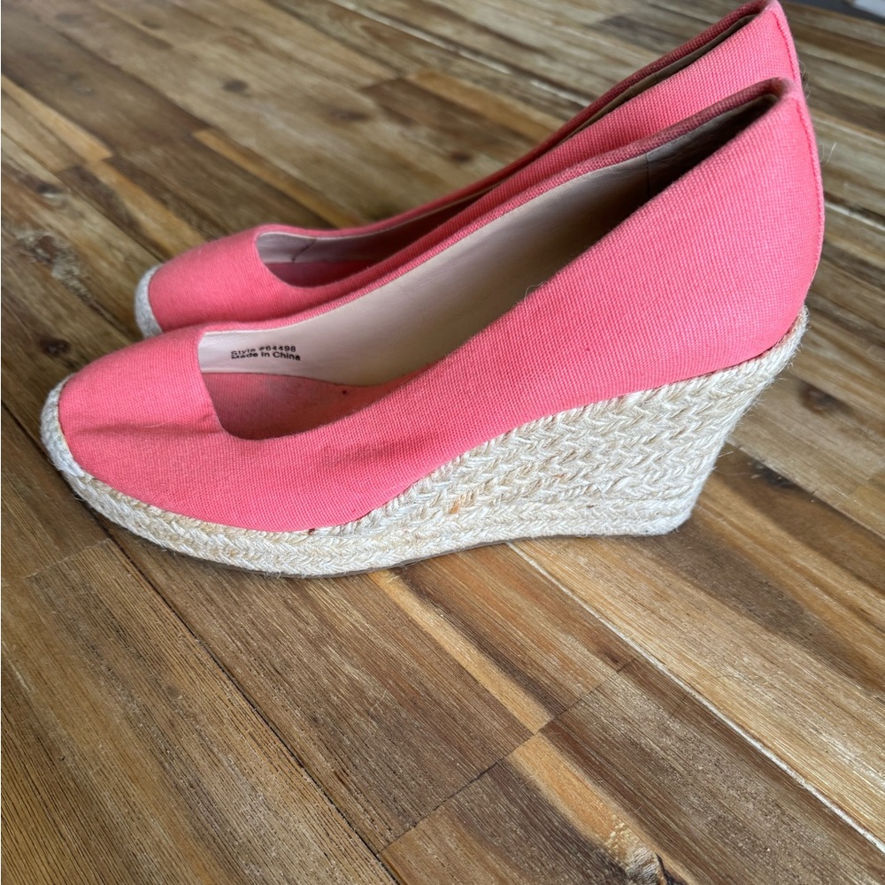 JCrew Women's Coral Wedge Espadrilles